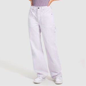NWOT Good American 90’s Cargo Pants in Lilac Mist